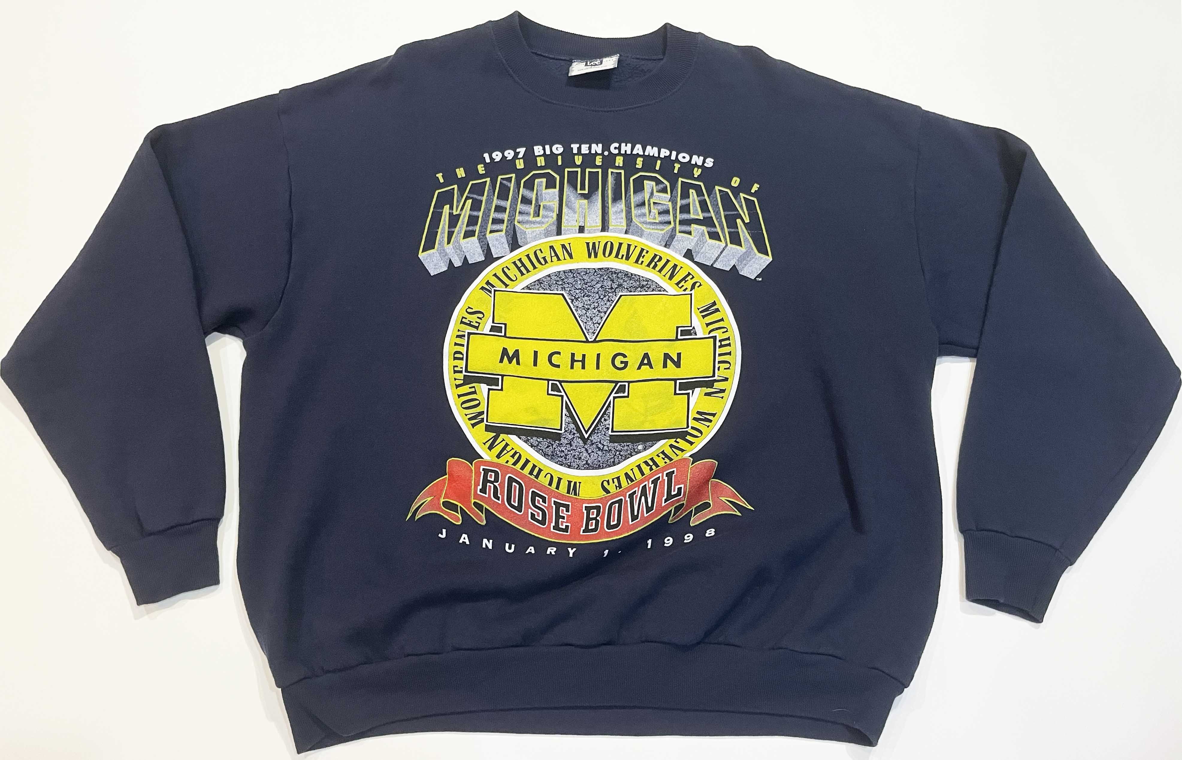 Lee × NCAA × Vintage Vintage Lee NCAA Michigan Wolverines Crewneck Sweatshirt Size US XXL / EU 58 / 5 - 1 Thumbnail