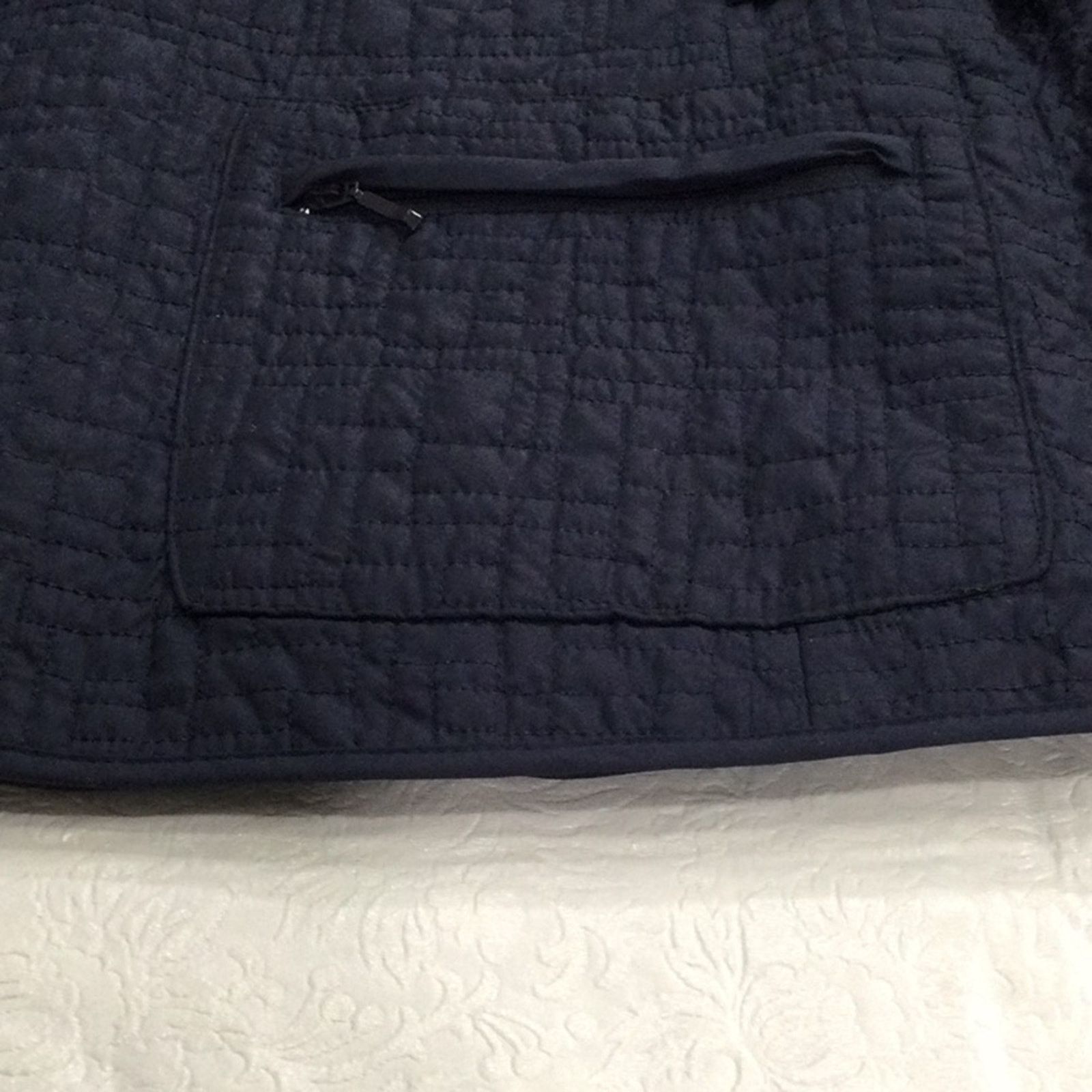 Other Dressbarn Navy Quilted Lined Full Zip Pockets Vest 22/24 Size XXL / US 16-18 / IT 52-54 - 15 Thumbnail