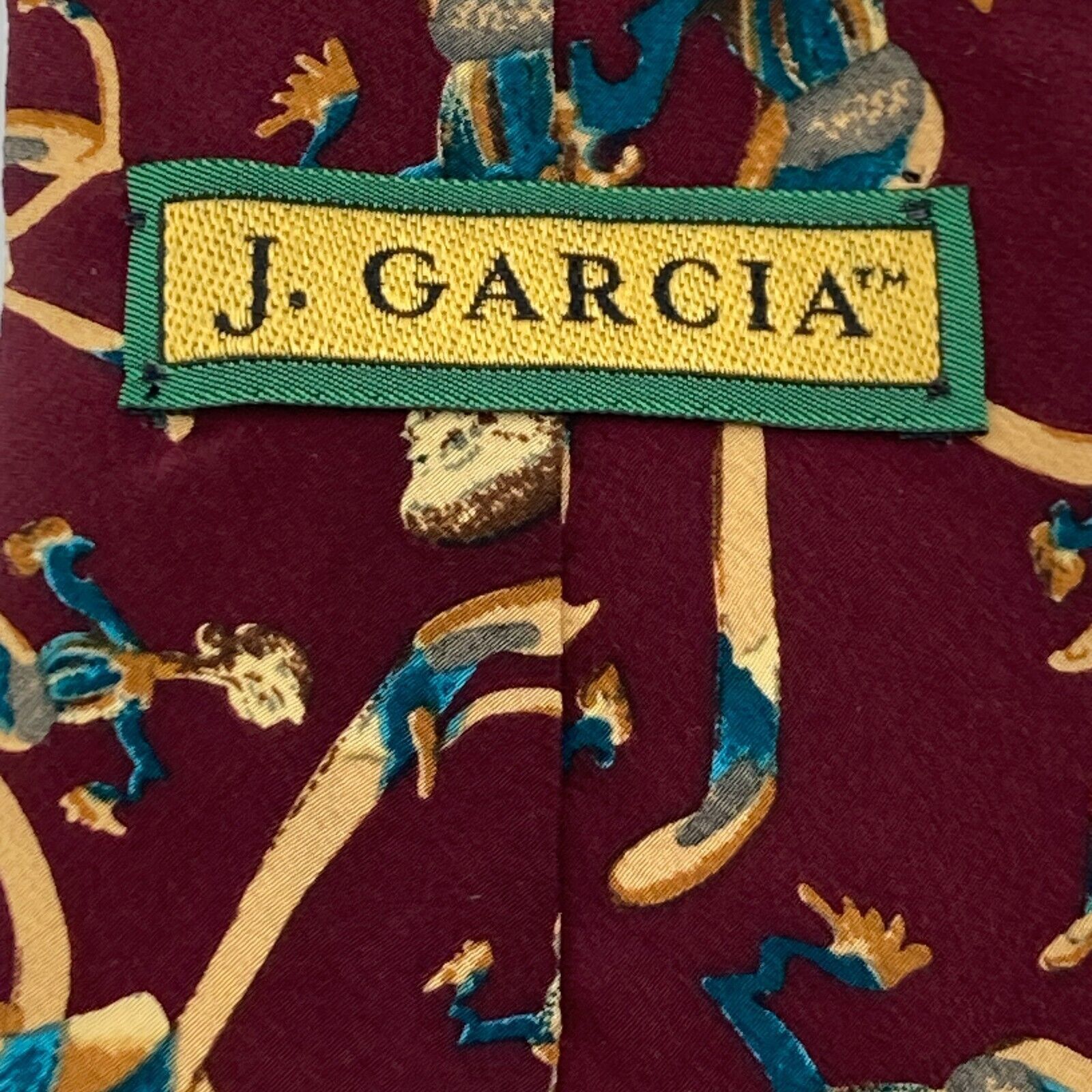 Other J. GARCIA Men's 100% Silk Tie Lady with Argyle Socks Size ONE SIZE - 4 Thumbnail