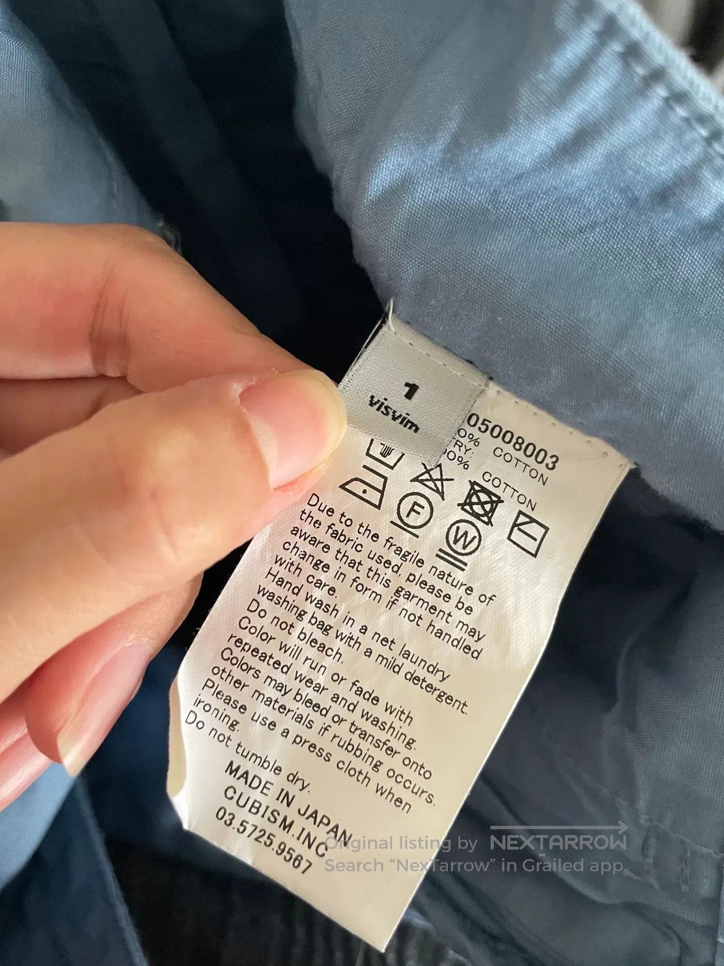 Visvim visvim HAKAMA Blue Cotton Pants. Size US 26 / EU 42 - 5 Thumbnail