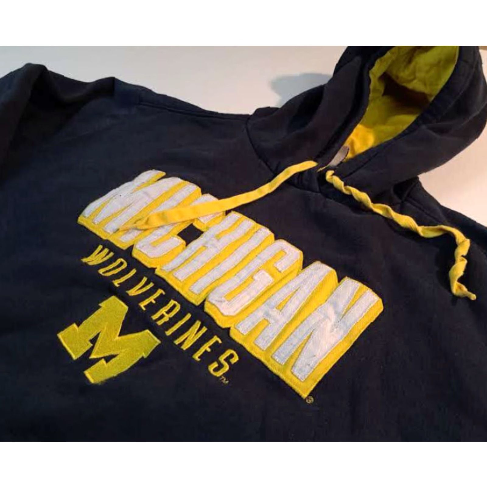 Champion Michigan Wolverines Champion Hooded Sweatshirt X-Lagre Jacket Size US XL / EU 56 / 4 - 4 Thumbnail