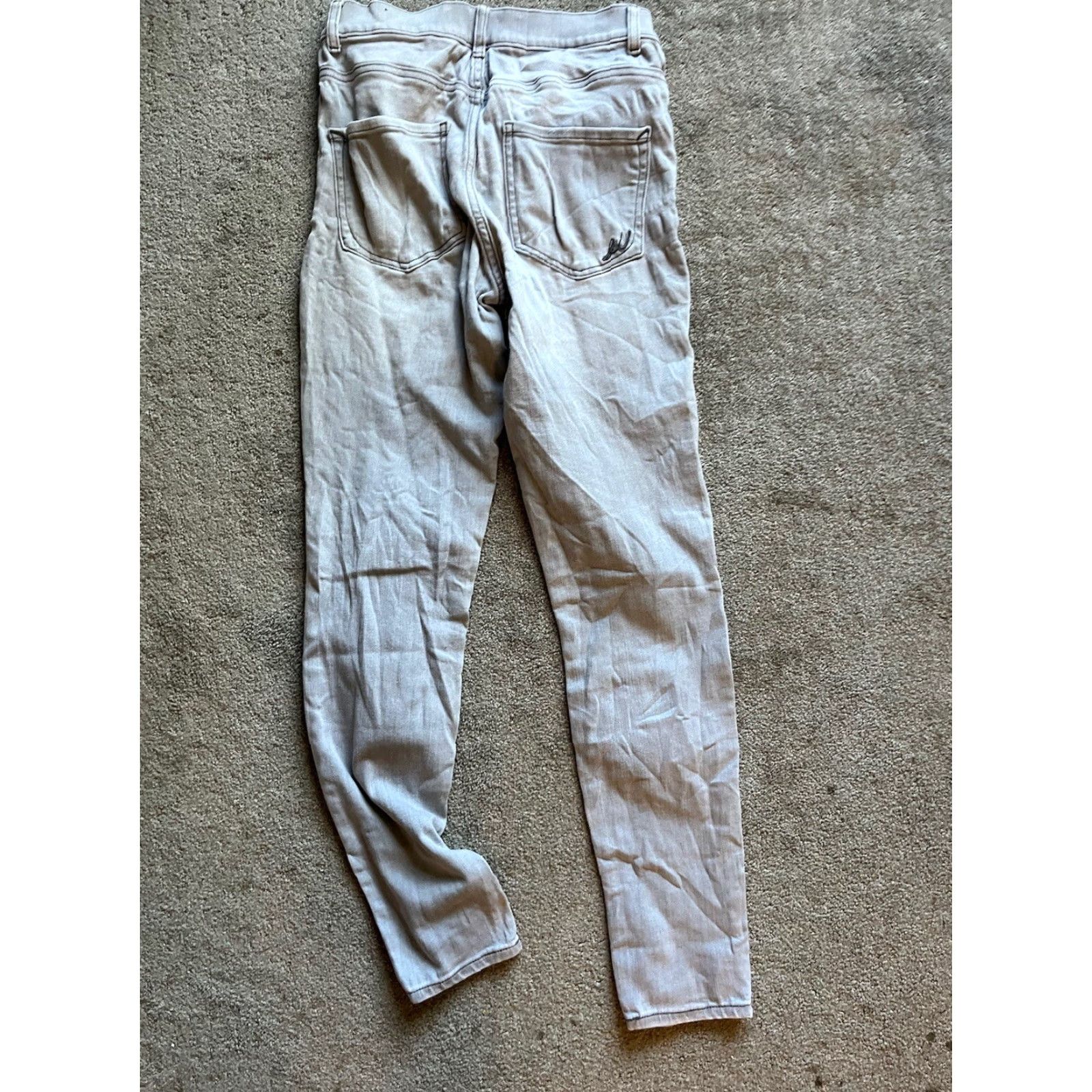 Express EXPRESS Jeans Women 4 Regular Gray High Rise Skinny Stretch Denim Ultimate Skinny Grunge Size 27" / US 4 / IT 40 - 4 Thumbnail