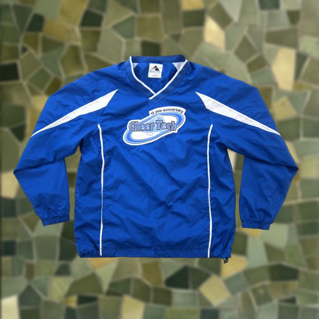 Augusta Sportswear Augusta Sportswear Windbreaker Jacket Men S Pullover V-Neck Cheer Tech Blue White - 100% Polyester Size US S / EU 44-46 / 1 - 1 Thumbnail