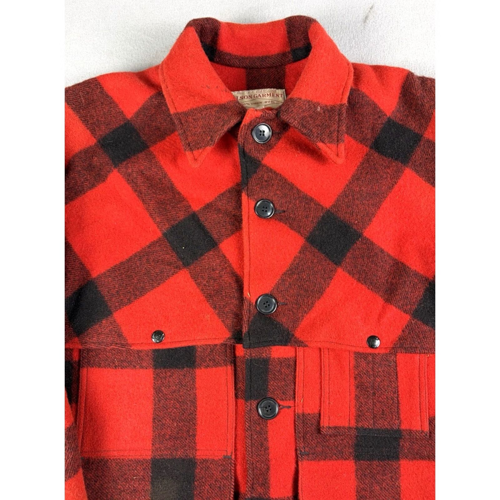 Filson VINTAGE Filson Cruiser Jacket Overcoat Plaid Red 44 Mens Wool Mackinaw Buffalo Pattern 83 Style Size US S / EU 44-46 / 1 - 3 Thumbnail