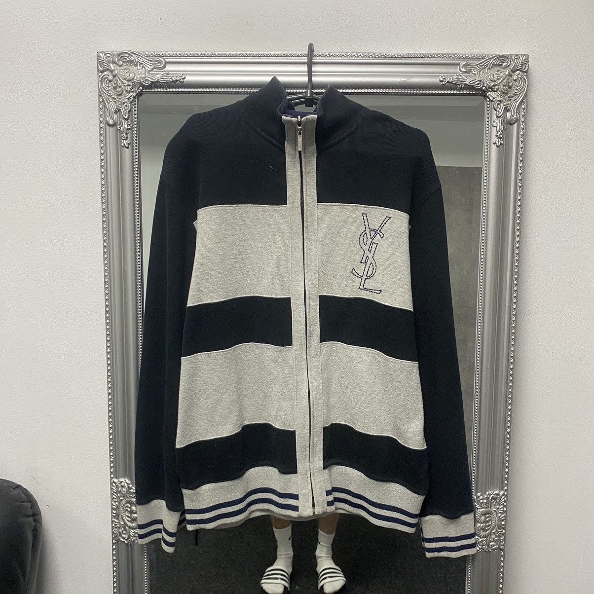 Vintage Vintage Yves Saint Lauren full zip Size US L / EU 52-54 / 3 - 1 Thumbnail