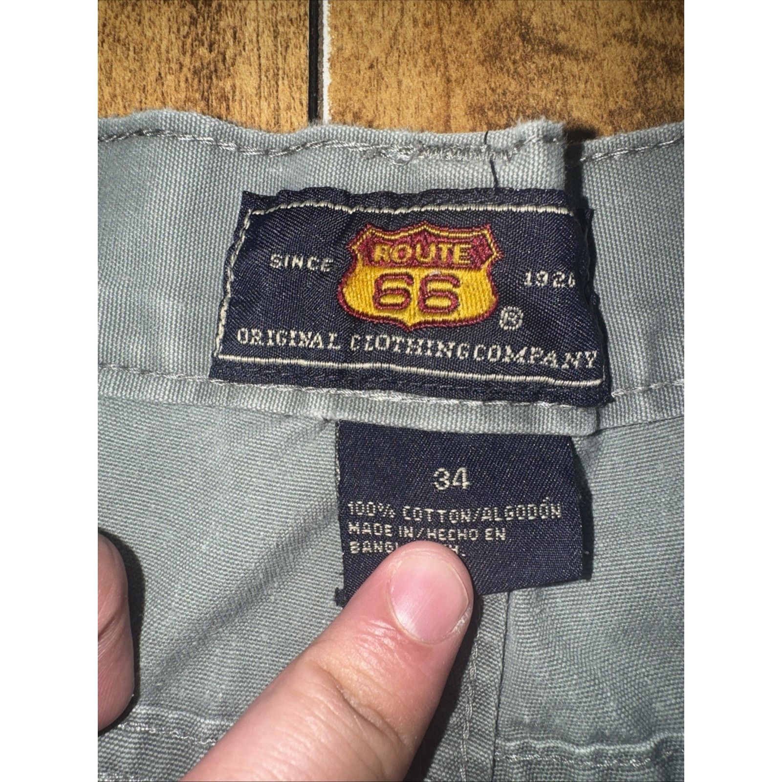 Route 66 × Vintage Route 66 Carpenter Shorts Olive Green 32x12 90s Y2K Workwear Size US 32 / EU 48 - 3 Thumbnail