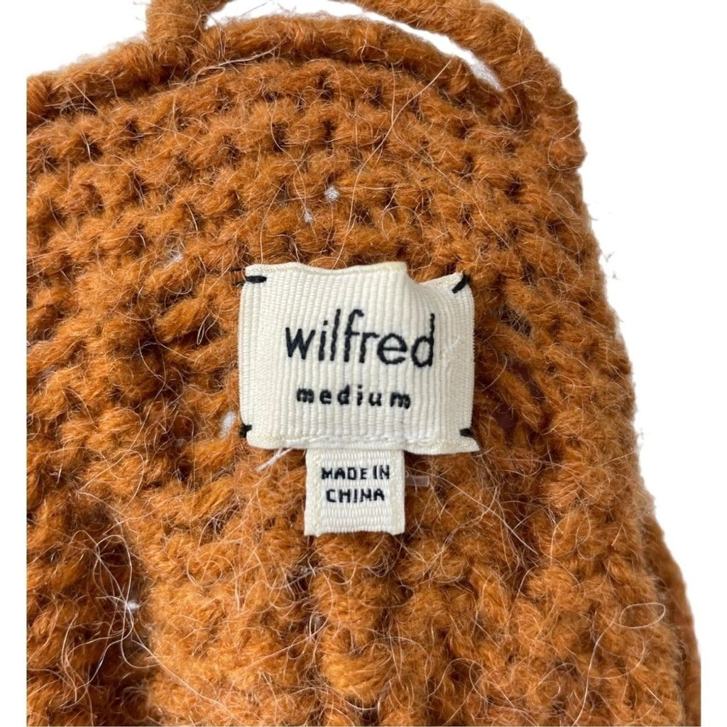 Aritzia Wilfred Alpaca Wool Blend Rust Cable Knit Sweater Size M Size M / US 6-8 / IT 42-44 - 5 Thumbnail