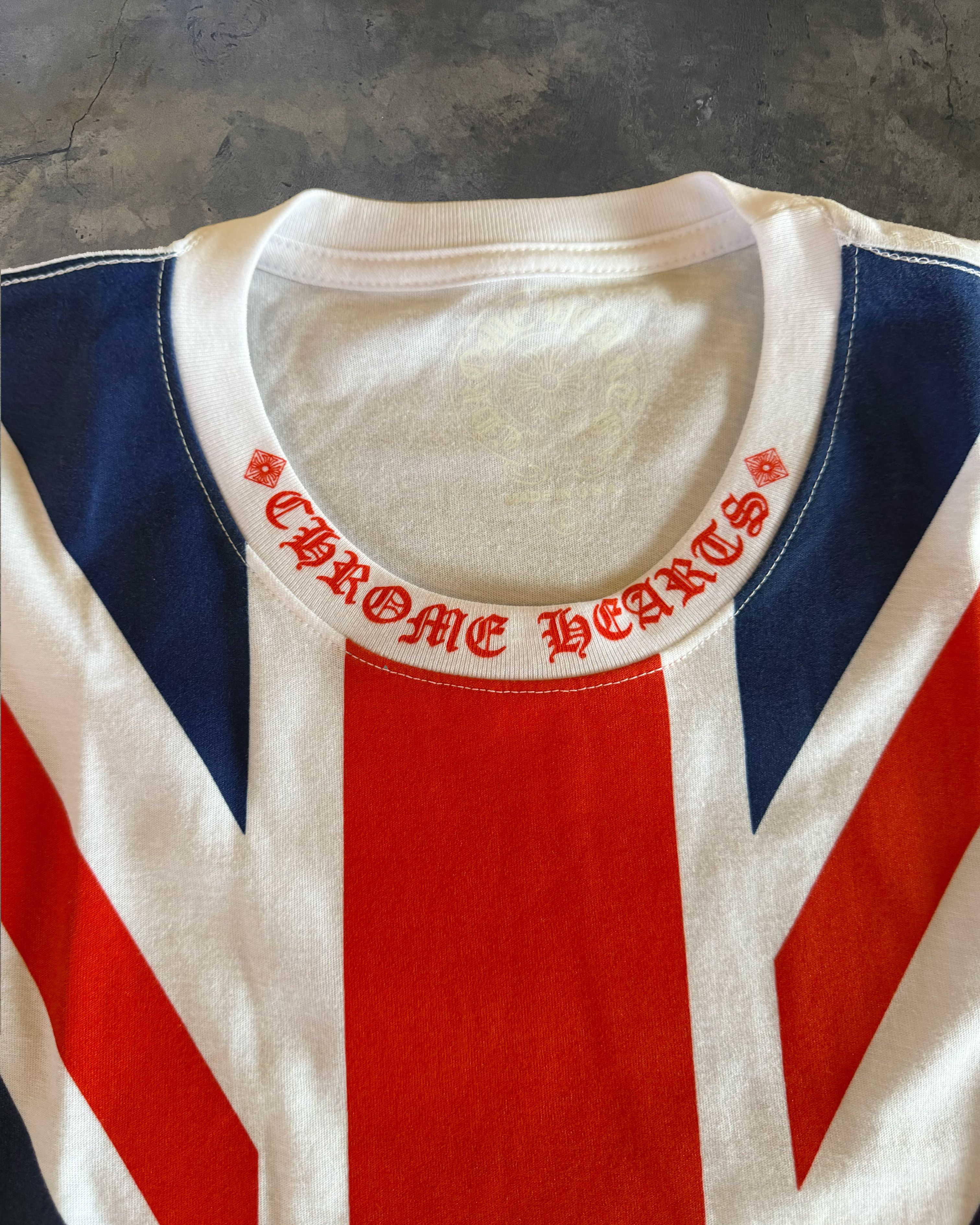 Chrome Hearts CHROME HEARTS UNION JACK LOGO TEE Size US M / EU 48-50 / 2 - 2 Thumbnail