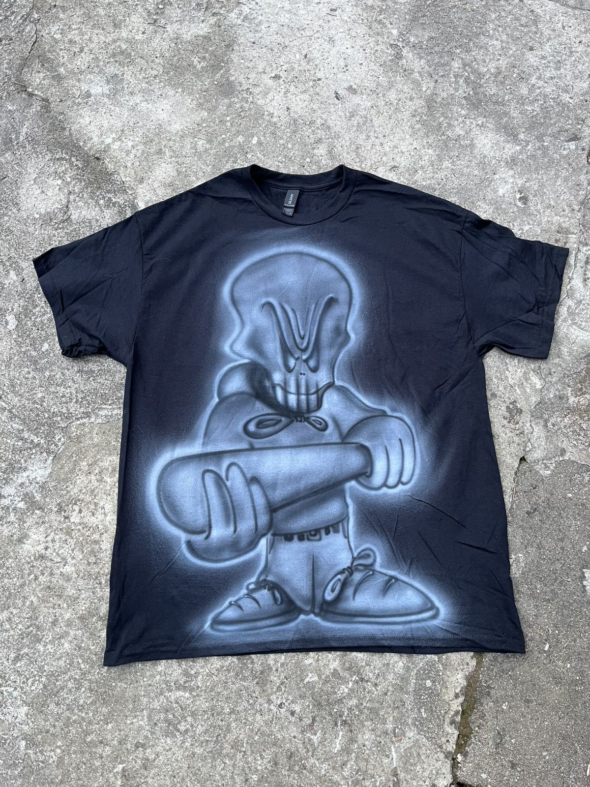 Vintage Custom Tshirt Skull Boy Fubu Hiphop Baggy Jnco Size US L / EU 52-54 / 3 - 1 Thumbnail