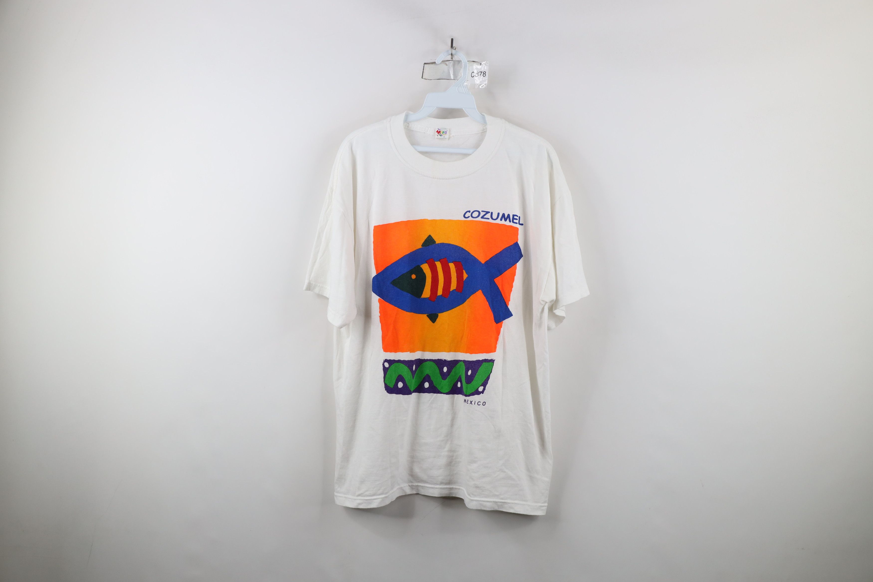 Vintage Vintage 90s Y2K Streetwear Art Fish Cozumel Mexico T-Shirt Size US L / EU 52-54 / 3 - 1 Thumbnail