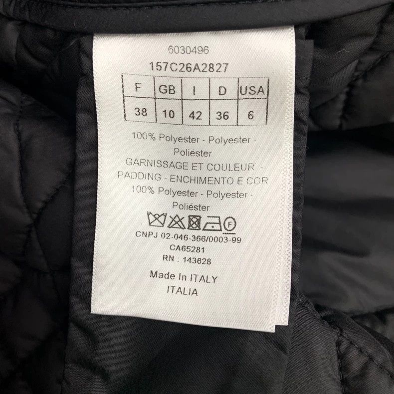 Dior Dior Black rattan check single-breasted long-sleeved cotto Size XS / US 0-2 / IT 36-38 - 6 Thumbnail