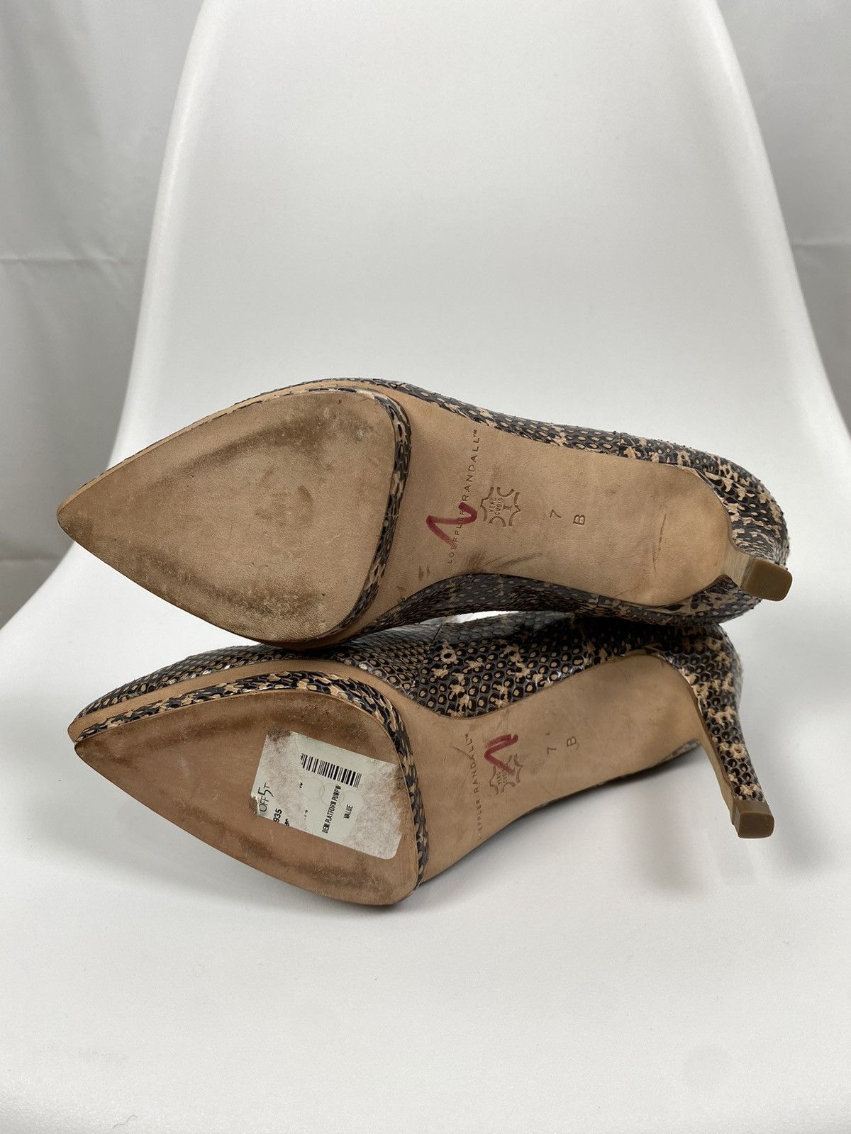 Loeffler Randall Loeffler Randall Snake Skin Leather Heels size US 7 Size US 7 / IT 37 - 6 Thumbnail