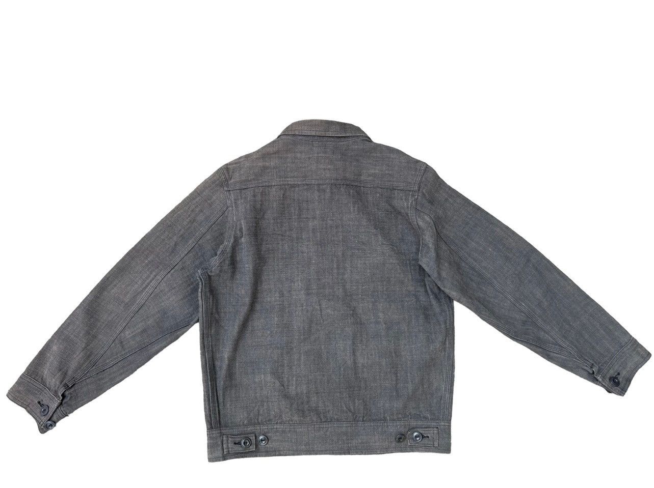 Sugar Cane Vintage Sugar Cane Japan Sun Fade Wax Denim Work Jacket Size US L / EU 52-54 / 3 - 2 Thumbnail