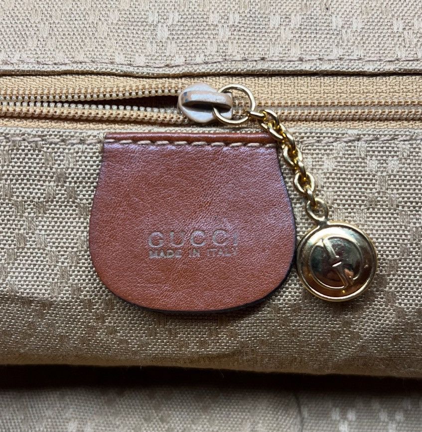 Gucci Authentic Gucci Brown Leather Bamboo Backpack Size ONE SIZE - 14 Thumbnail