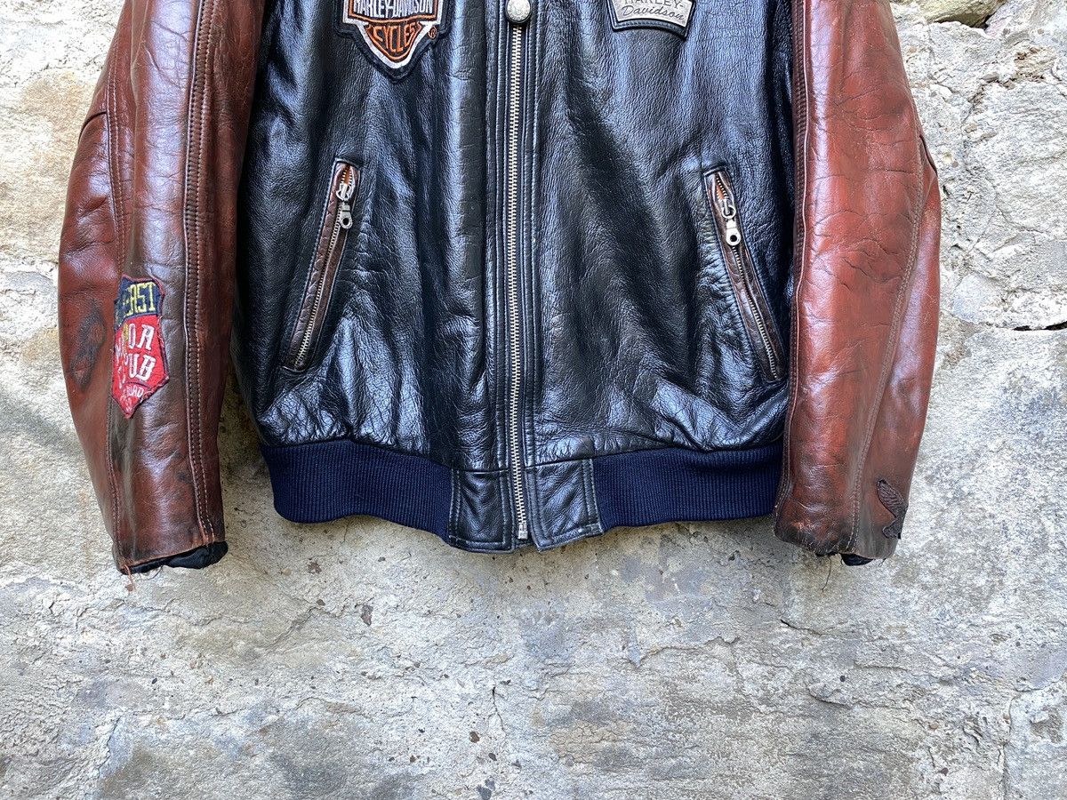 Harley Davidson Harley Davidson Motorcycle Leather Bomber Jacket Rare Find! Size US L / EU 52-54 / 3 - 5 Thumbnail
