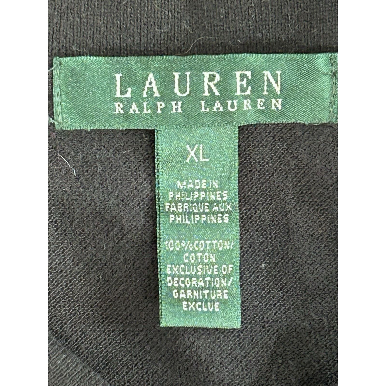 Ralph Lauren lauren ralph lauren womens XL Polo Black Cotton Metal Button Size XL / US 12-14 / IT 48-50 - 4 Thumbnail