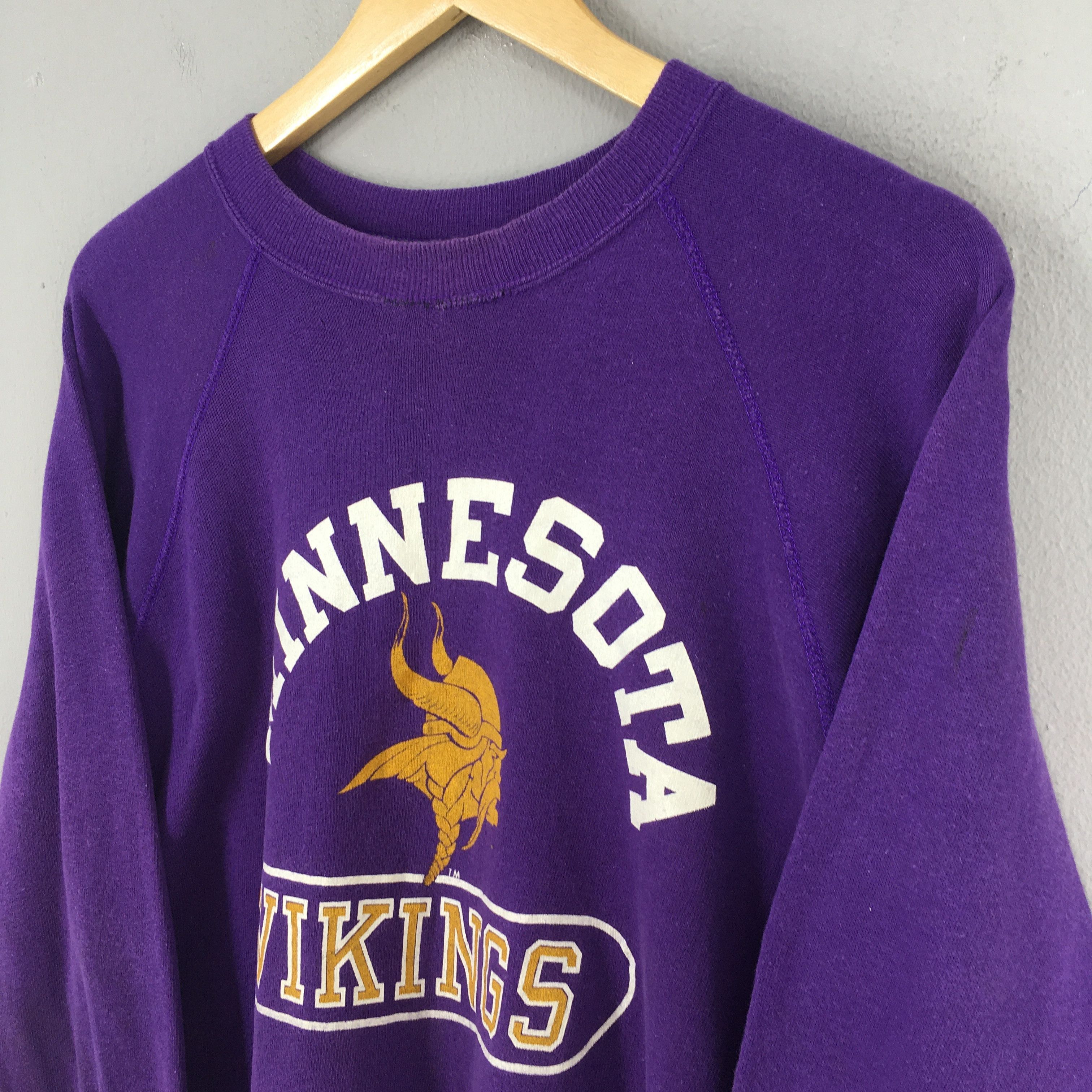 NFL × Vintage Vintage 1980s Minnesota Vikings NFL Sweatshirt Medium Size US M / EU 48-50 / 2 - 3 Thumbnail