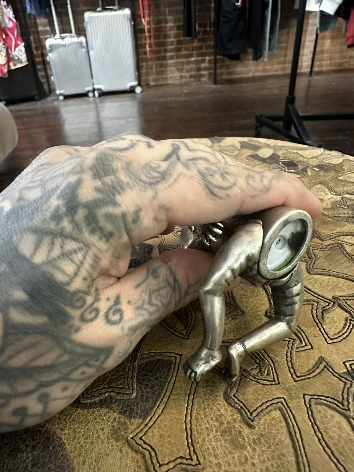 Enfants Riches Deprimes ERD 1 of 3 CRYING CRACK BABY LARGE SILVER LIGHTER Size ONE SIZE - 16 Thumbnail