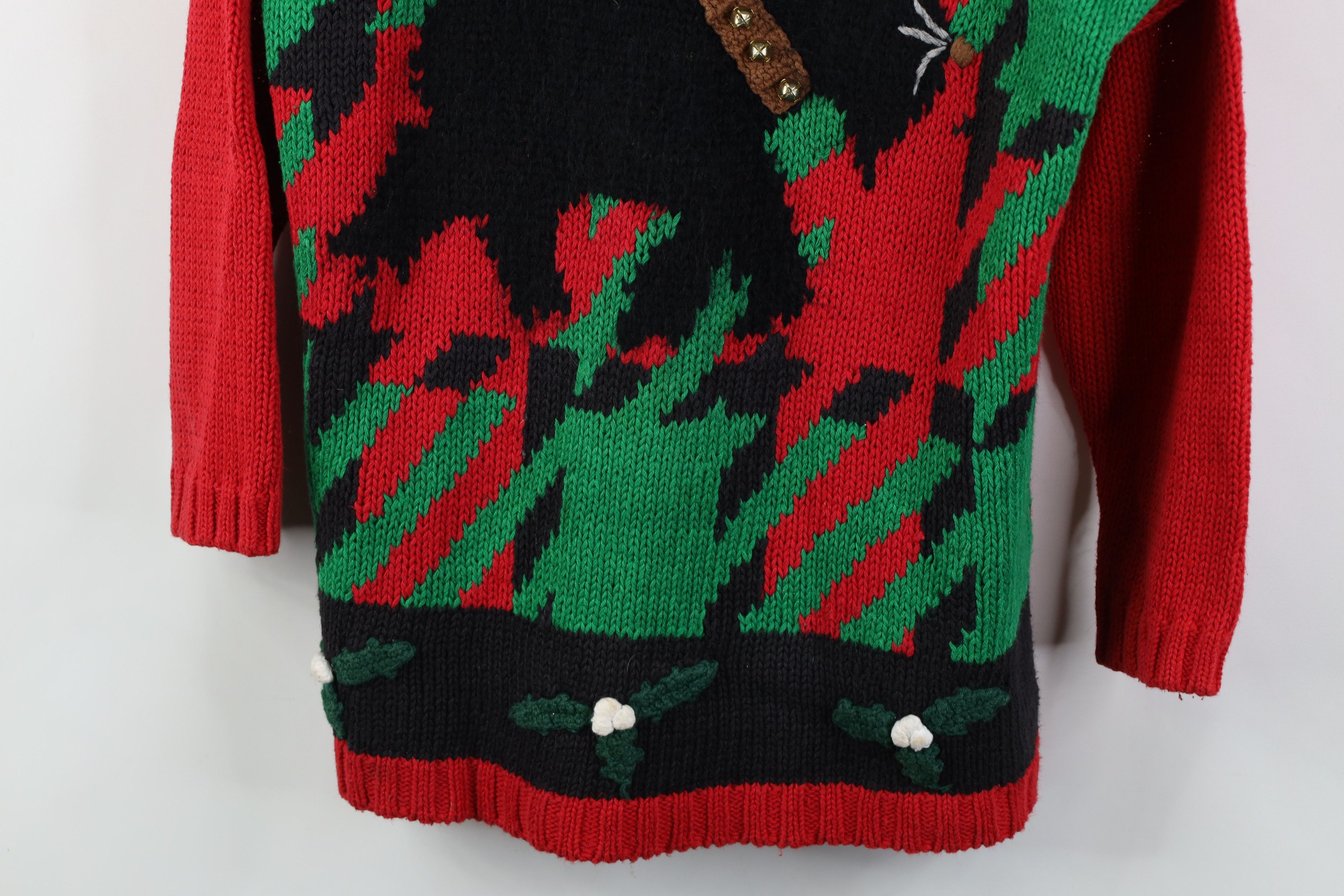 Vintage Vintage 90s Streetwear Bell Scotty Terrier Dog Knit Sweater Size S / US 4 / IT 40 - 3 Thumbnail