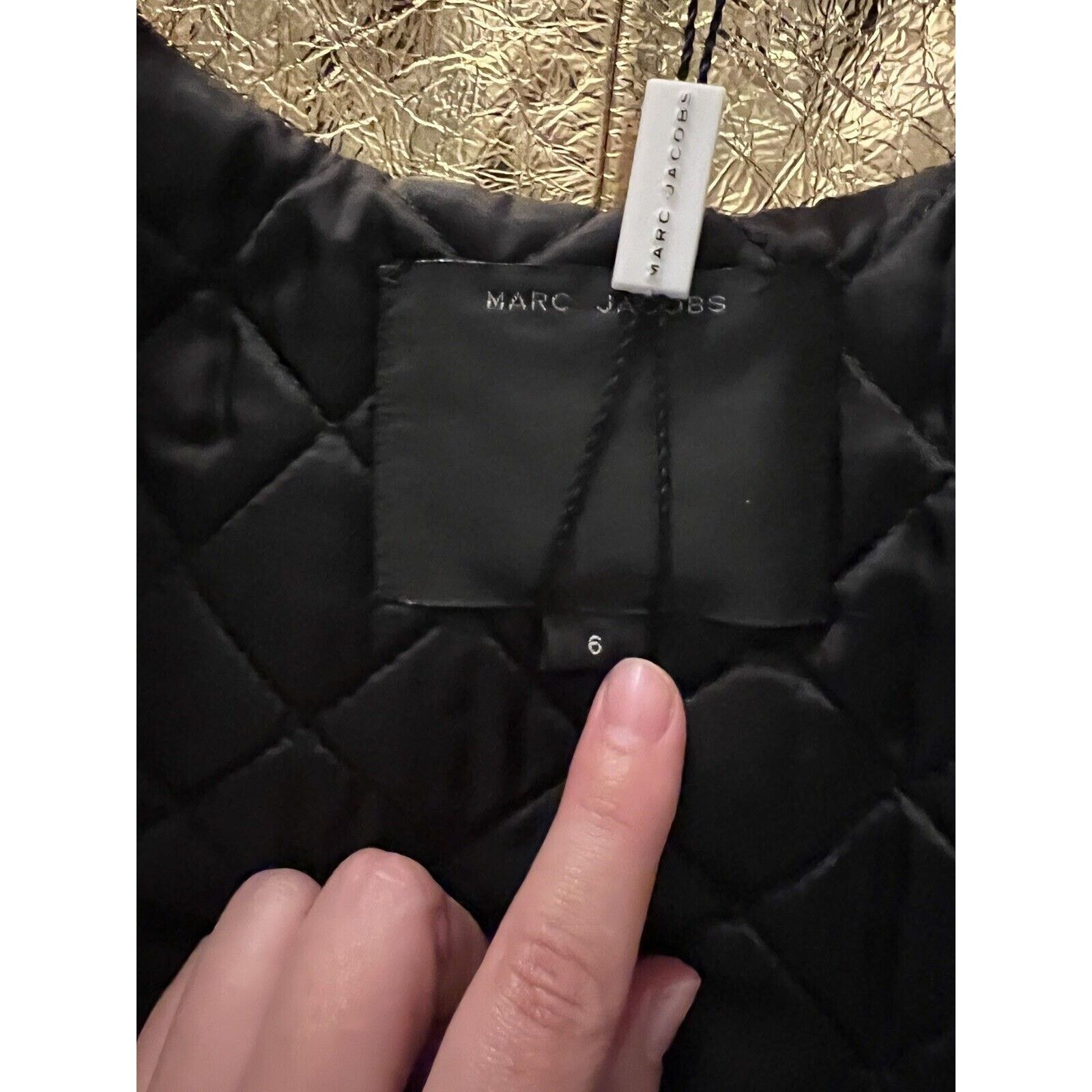 Marc Jacobs Marc Jacobs Fox Fur Leather Jacket Gold Sequin Lips M 6 Size M / US 6-8 / IT 42-44 - 11 Thumbnail