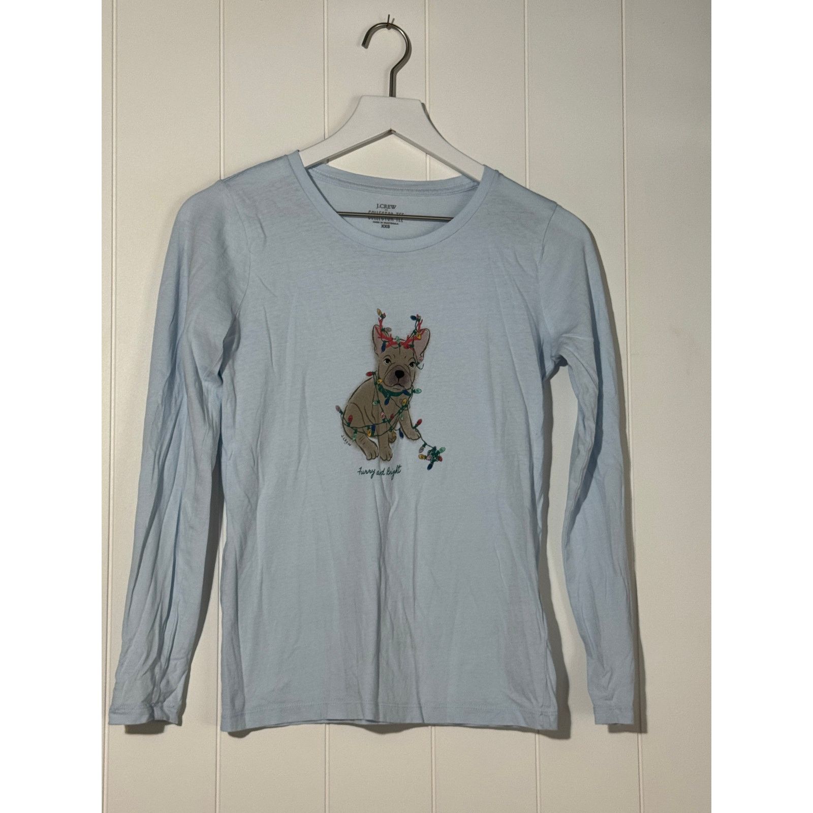 J.Crew J.Crew Collector Tee · XXS · French Bulldog in Christmas Size XS / US 0-2 / IT 36-38 - 2 Thumbnail