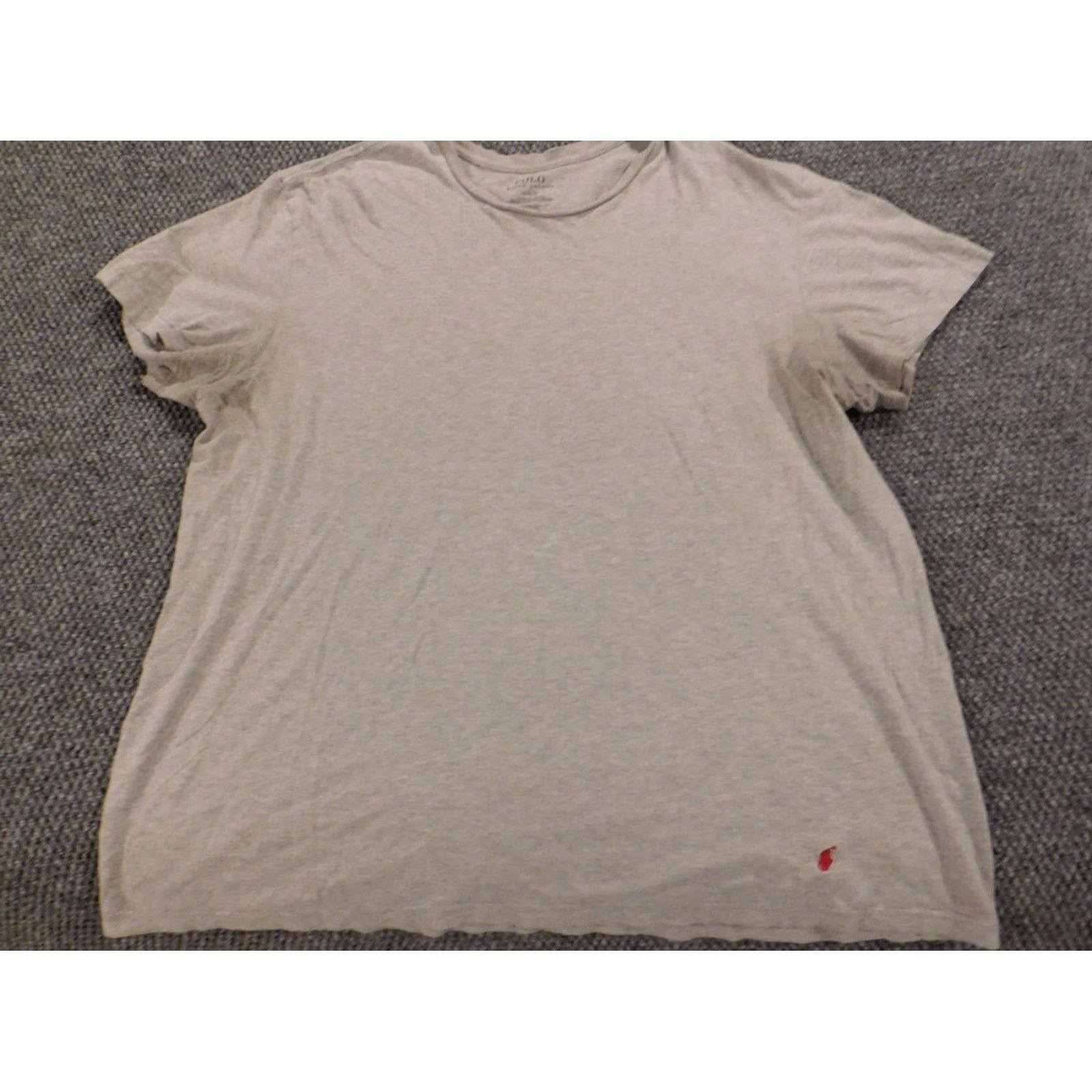 Polo Ralph Lauren Polo Ralph Lauren Mens Shirt Short Sleeve Crew Neck Gray Logo Knit Cotton Spandex T-Shirt Regular L. Size US L / EU 52-54 / 3 - 2 Thumbnail