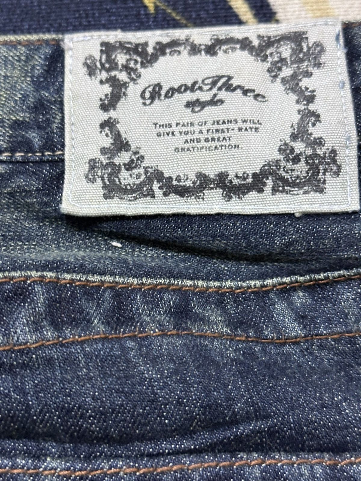 If Six Was Nine Vintage Root Three Style Flare CurveLeg Paint Splatter Denim Size US 32 / EU 48 - 8 Thumbnail