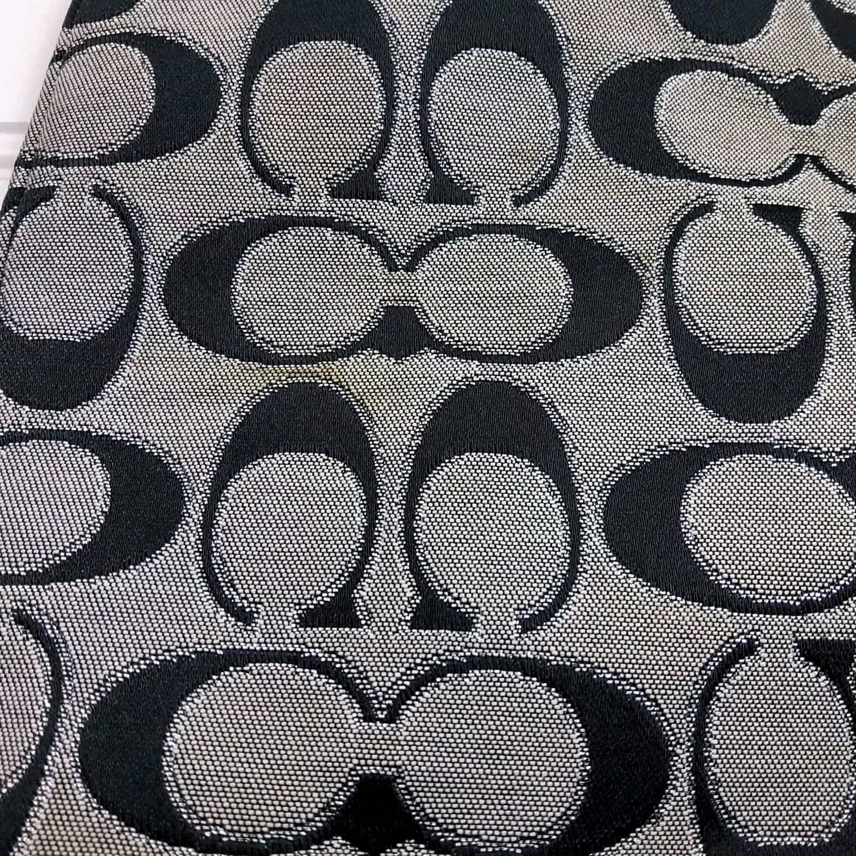 Coach Coach Poppy Crossbody Bag Jacquard Black Handbag Purse Women’s Size ONE SIZE - 6 Thumbnail