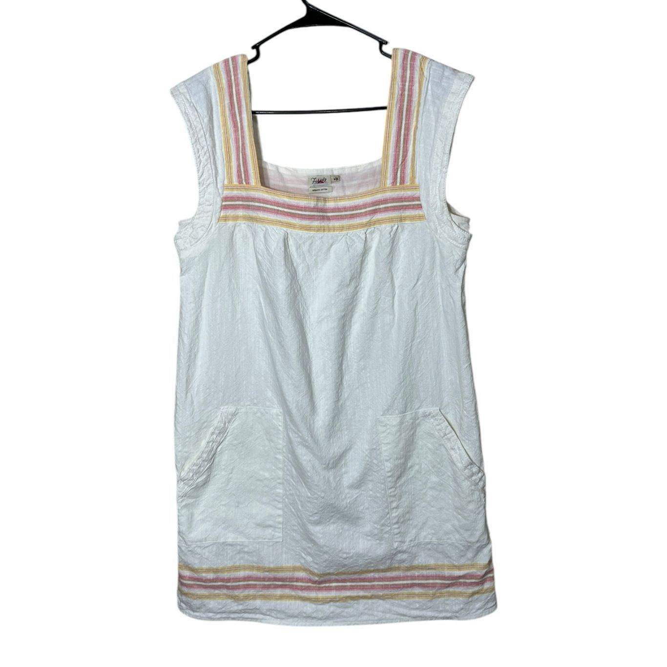 Faherty Faherty Organic Cotton Hailee Shift Dress White Apres Soleil Stripe Size M Size M / US 6-8 / IT 42-44 - 1 Thumbnail