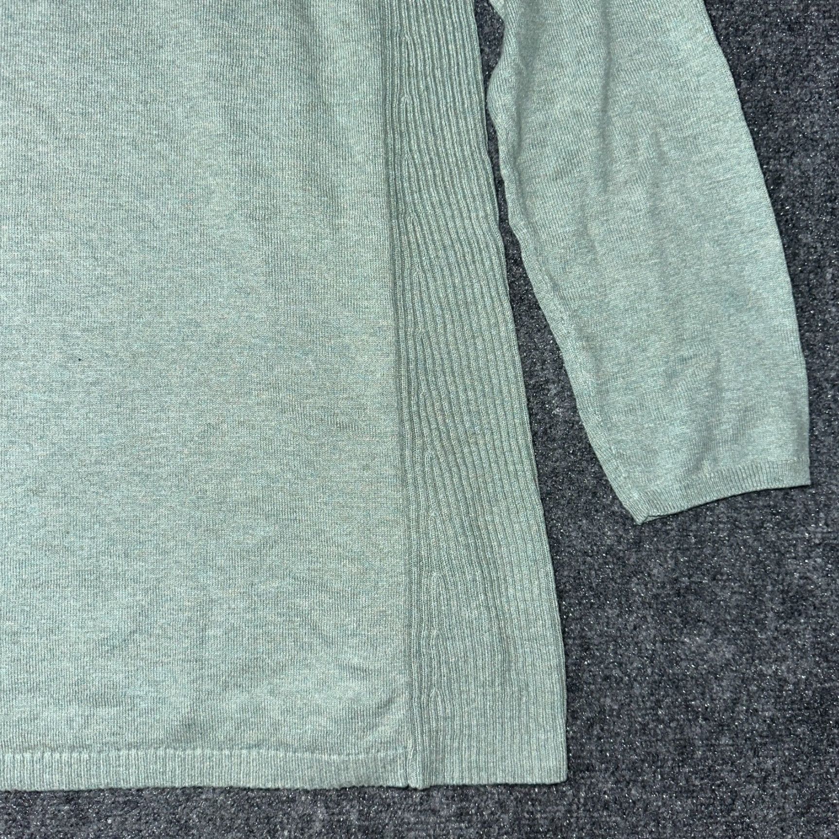 J. Jill J Jill Sweater Women M Green Cotton Blend Long Sleeve Pullover Ribbed Side Size M / US 6-8 / IT 42-44 - 2 Thumbnail