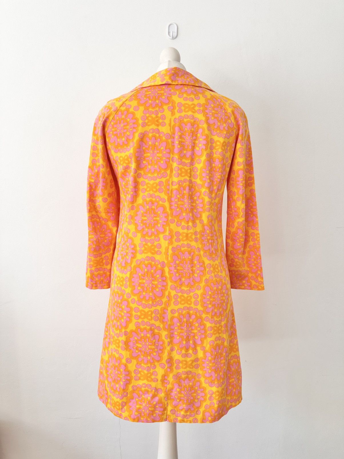 Vintage 60s Finnish Vintage Dress – Psychedelic, Kiitolon Zipper Size S / US 4 / IT 40 - 2 Thumbnail