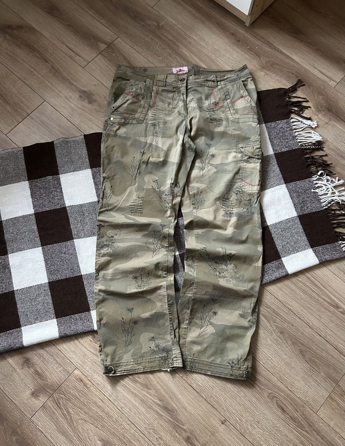 Japanese Brand × Vintage Vintage Joe Brauns camo cargo y2k pants maharishi style Size US 33 - 1 Thumbnail