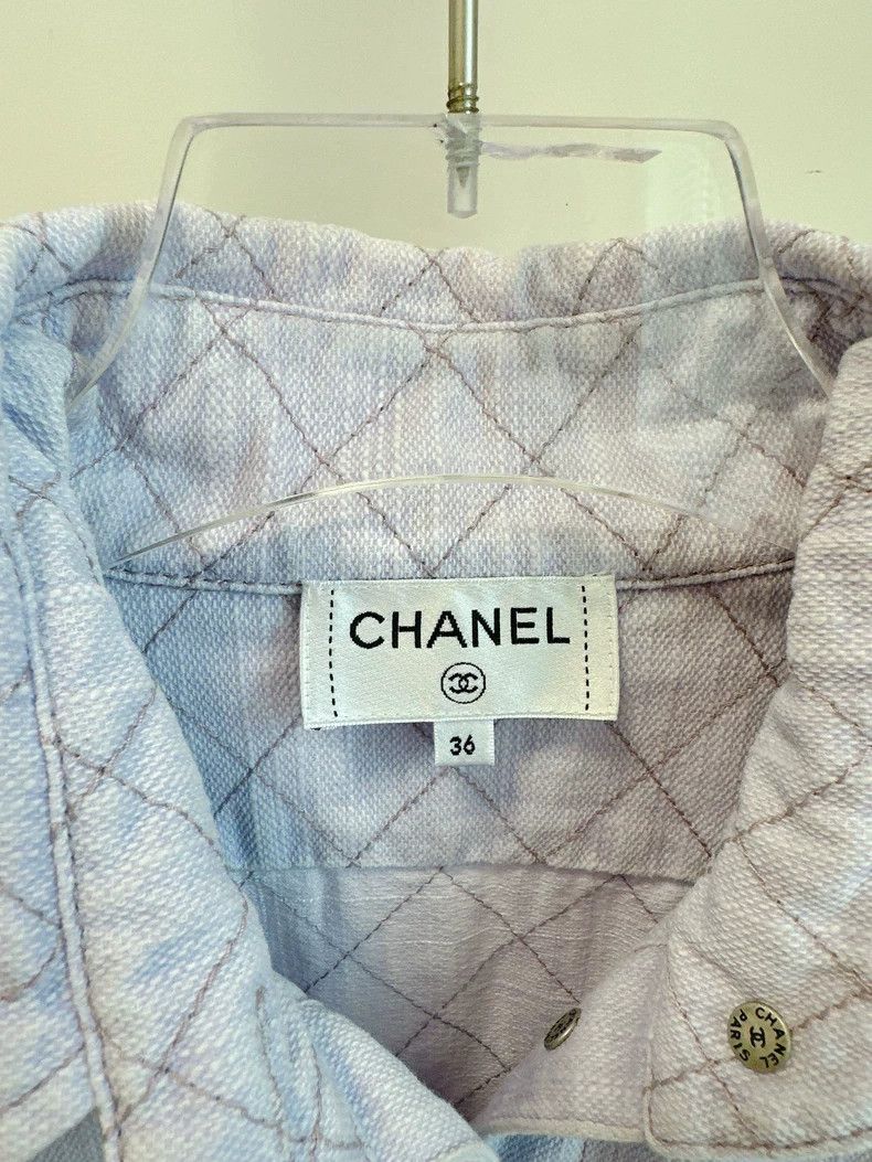 Chanel Chanel Taro purple denim shirt Size XS / US 0-2 / IT 36-38 - 3 Thumbnail