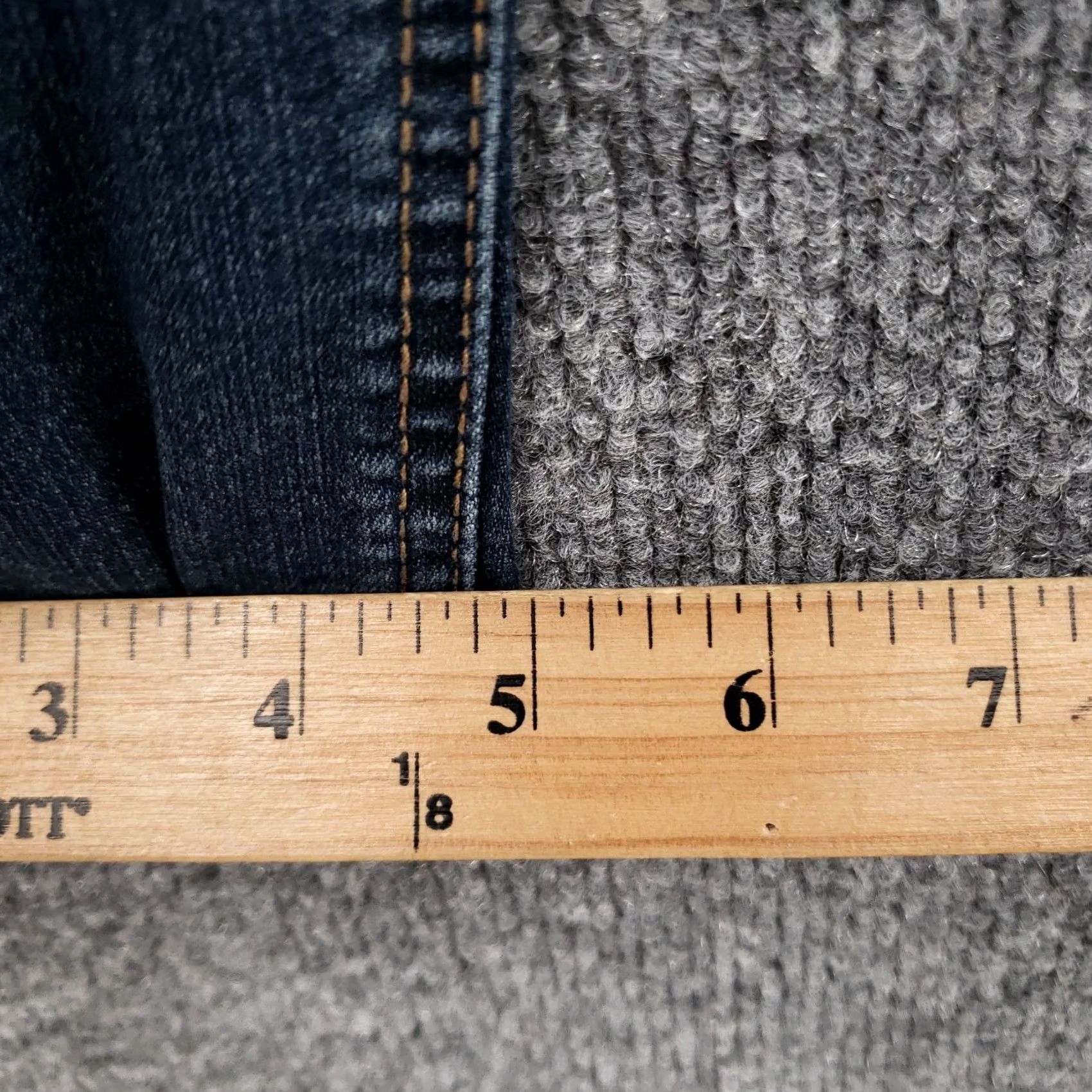 Vintage Democracy Ab Technology Skinny Jeans Womens Size 10 Blue Stretch Dark Wash Denim Size 32" / US 10 / IT 46 - 3 Thumbnail