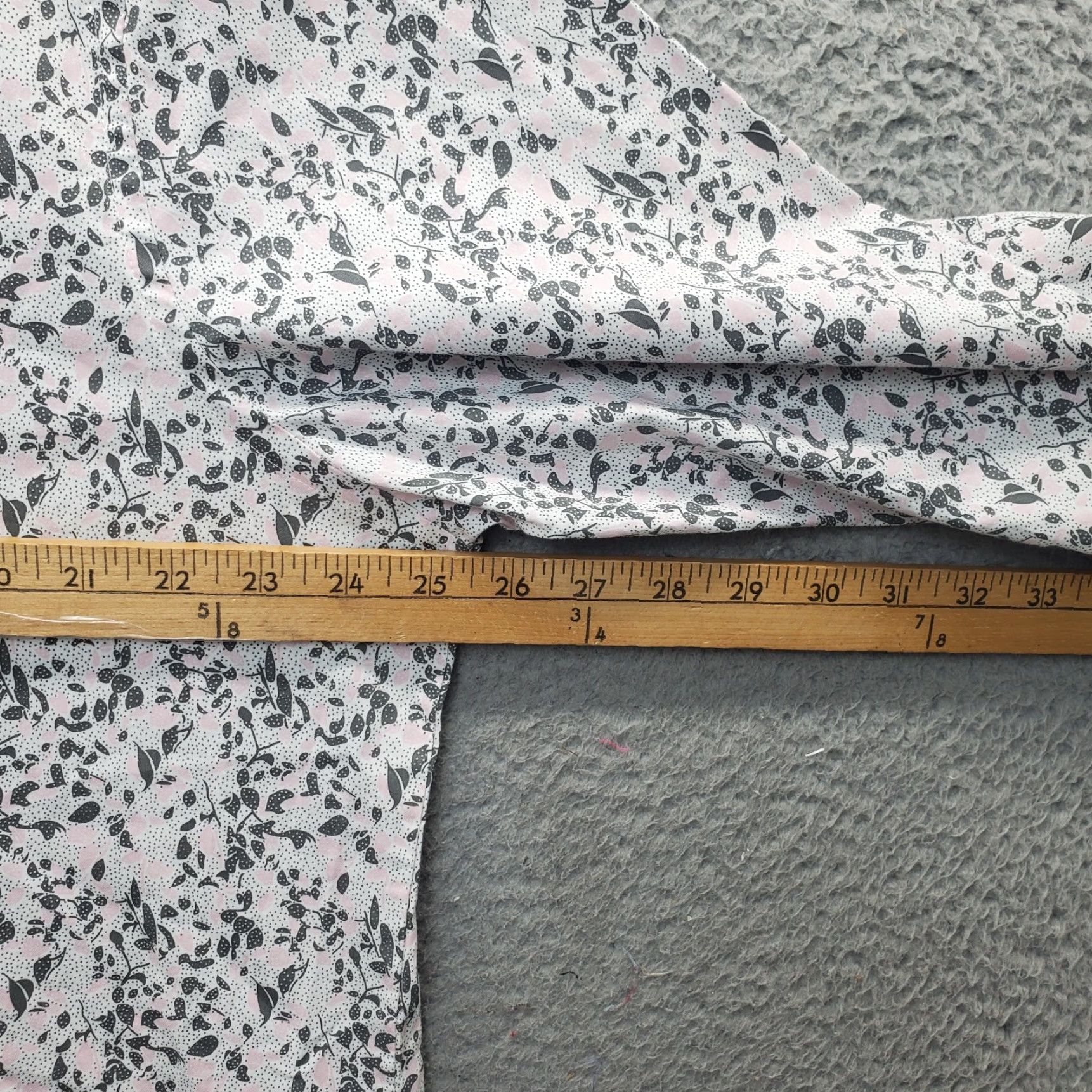 Van Heusen Van Heusen Flex Dress Shirt Mens Size 18 Multi Floral Slim Fit Stretch Button Up Shirt Size 48R - 6 Thumbnail