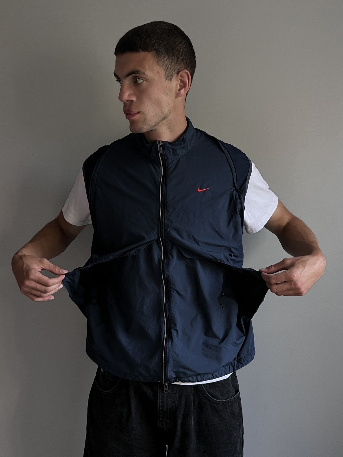 Nike Vintage Nike Transformer 2in1 Nylon Jacket Size US S / EU 44-46 / 1 - 3 Thumbnail