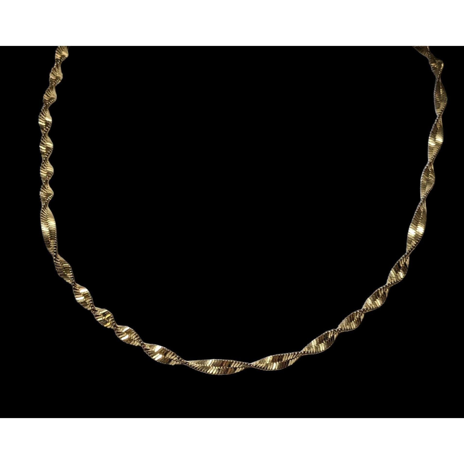Other Bright Gold Elegant Twisted Chain Necklace Size ONE SIZE - 2 Thumbnail