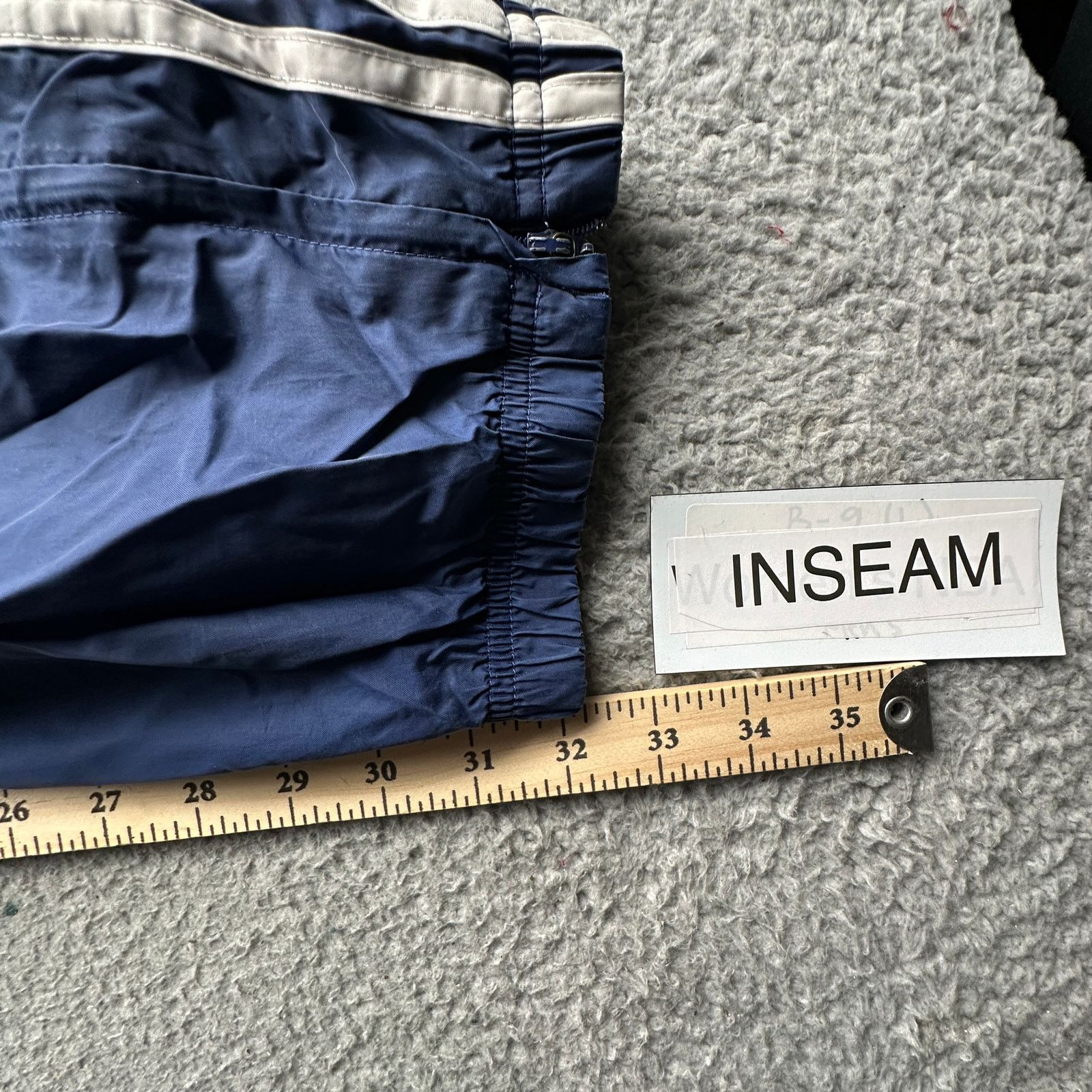 Adidas Vintage Y2K Adidas Windbreaker Pants Mens L Blue Ankle Zip Size US 33 - 8 Thumbnail