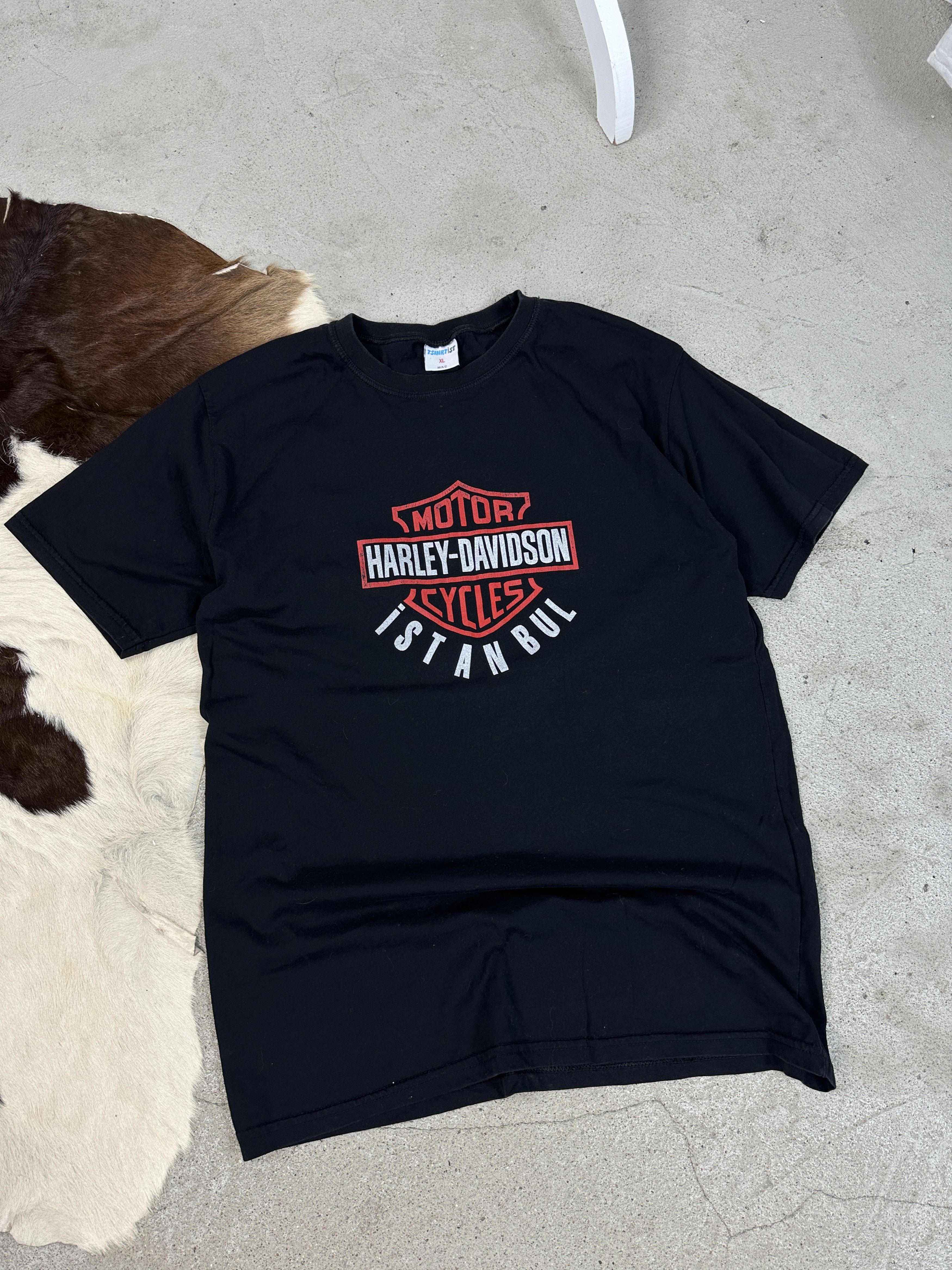 Harley Davidson × Vintage Vintage Oversize Moto Streetwear Harley Davidson T-shirt 00s Size US L / EU 52-54 / 3 - 1 Thumbnail