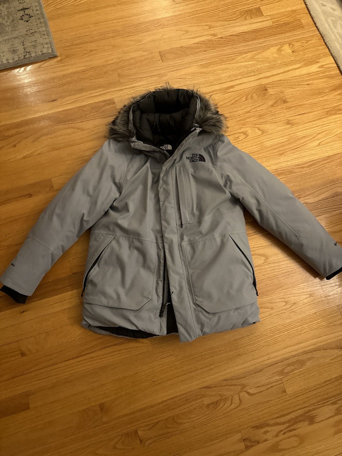 image of The North Face North Face Gore-Tex Parka in Grey, Men's (Size Large)