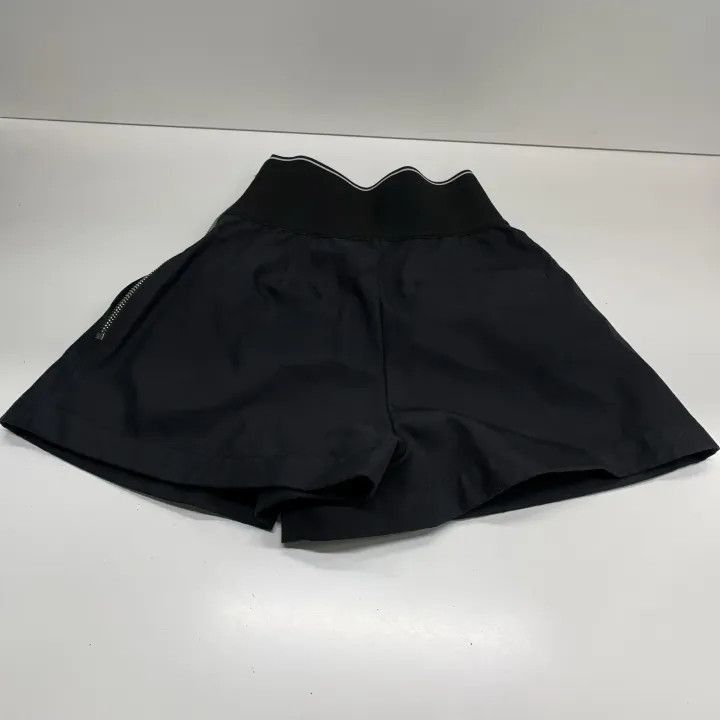 Alexander Wang Alexander Wang Black Logo High-Waisted Shorts - Size 22" - 9 Thumbnail