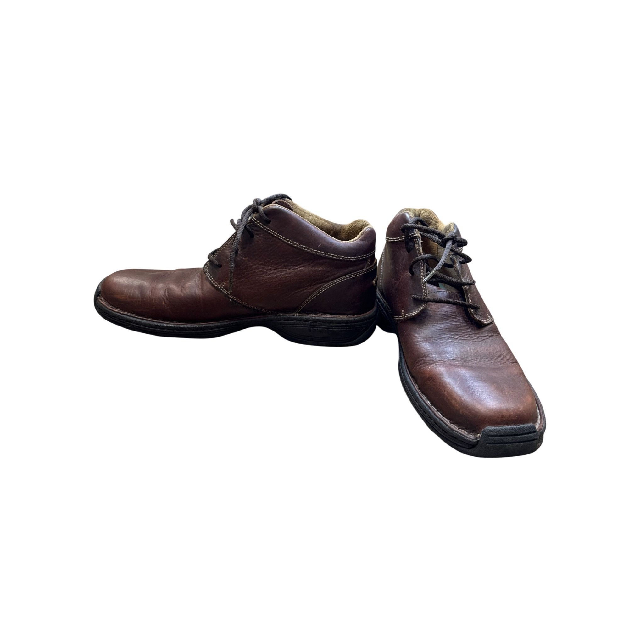 Timberland Timberland Mens Brown Leather chukka ankle boots 12M SKU 683 Size US 12 / EU 45 - 3 Thumbnail