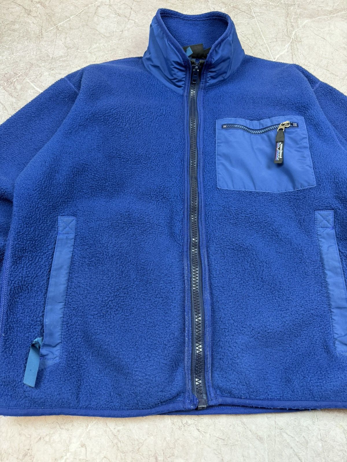 Patagonia Vintage 90s Patagonia Fleece Blue Made in USA Small Size US S / EU 44-46 / 1 - 5 Thumbnail