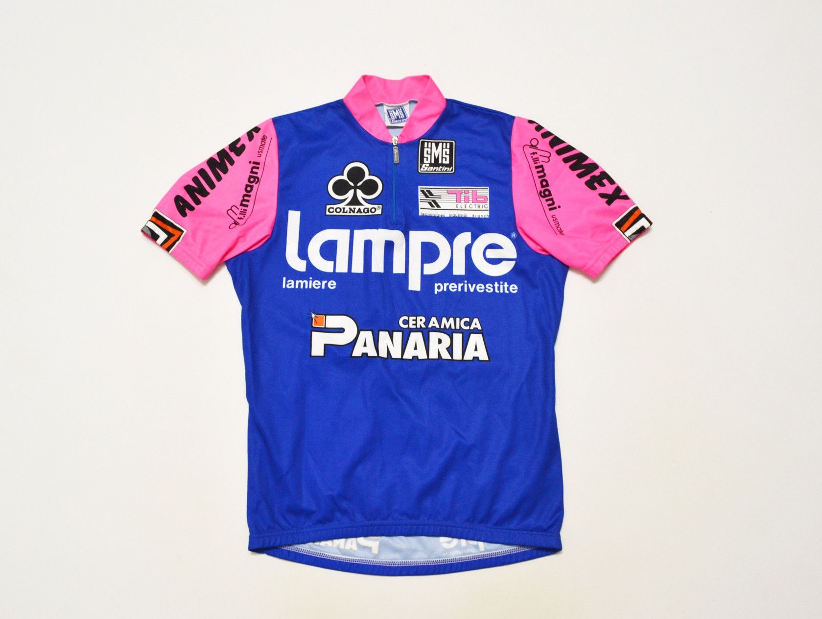 Vintage Santini Lampre Colnago Cycling Jersey Size US XS / EU 42 / 0 - 1 Thumbnail