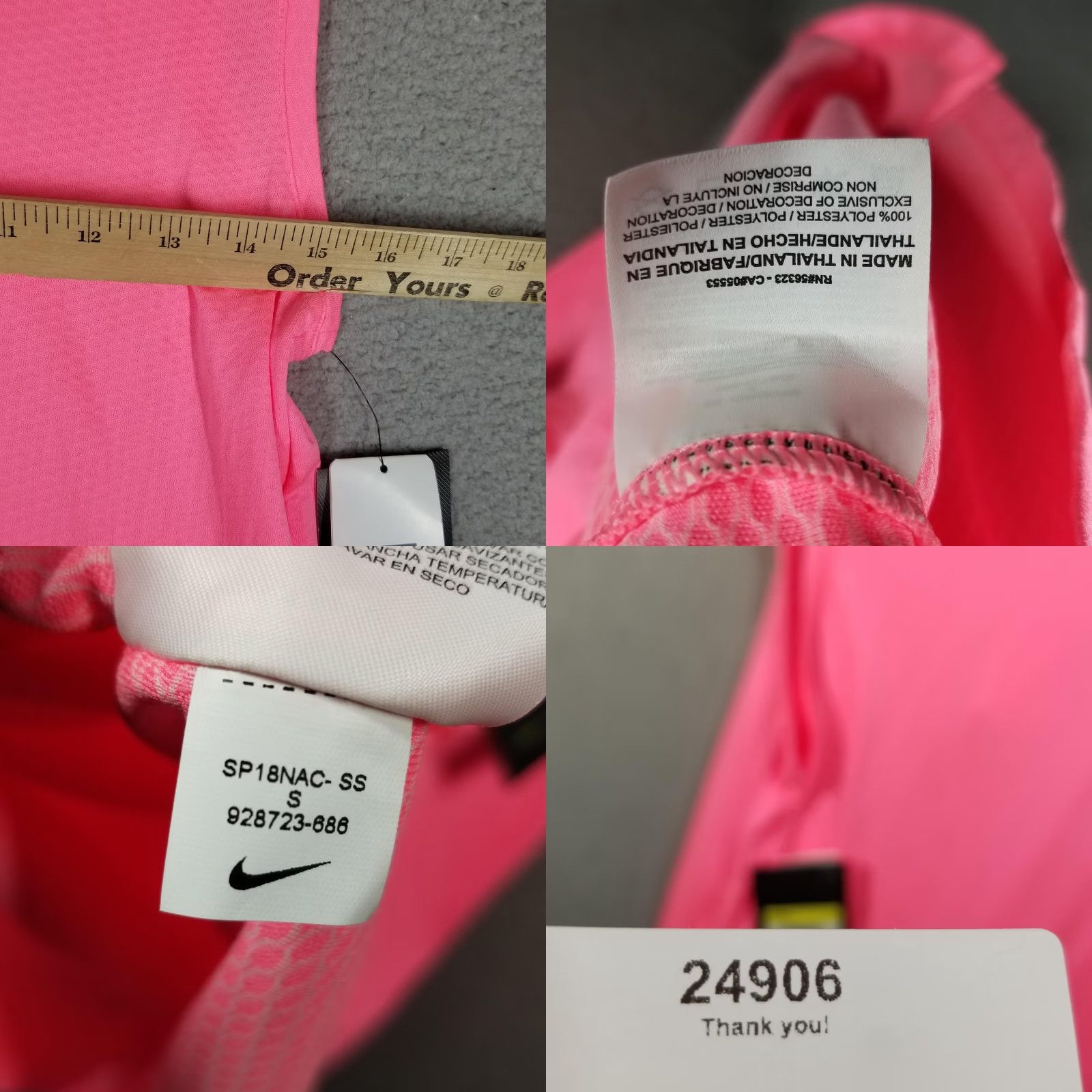 Nike Nike Sleeveless Dry Blade Golf Polo Shirt S Top Pink Sleeveless Zip 928723-686 Size S / US 4 / IT 40 - 8 Thumbnail
