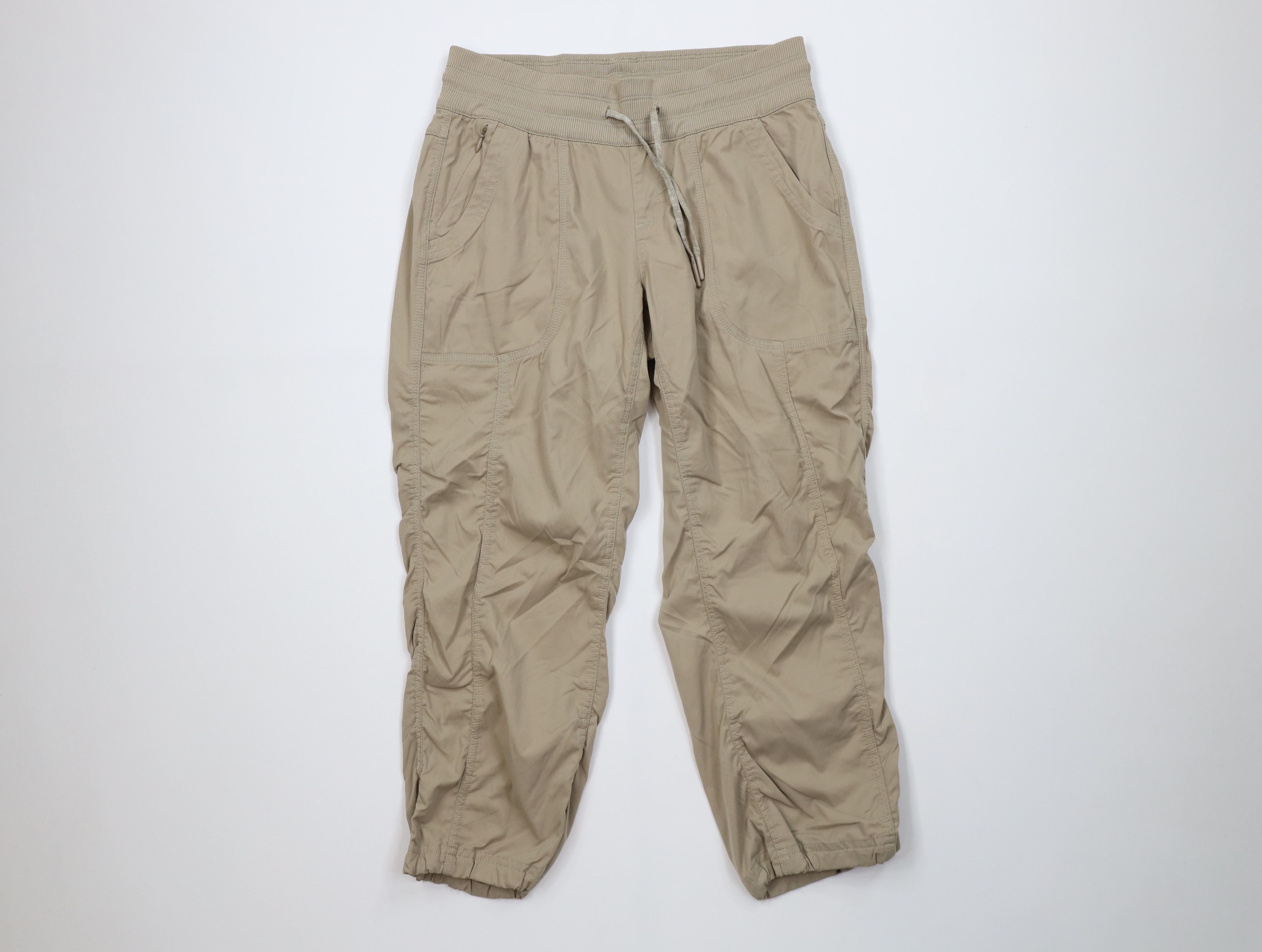 The North Face The North Face Spell Out Cuffed Capris Joggers Pants Beige Size 28" / US 6 / IT 42 - 1 Thumbnail