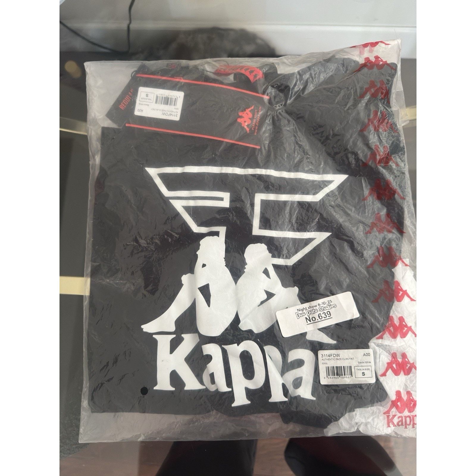 FaZe × Kappa Kappa X Faze Clan Fair Collab Men’s Black/ Size US S / EU 44-46 / 1 - 2 Thumbnail