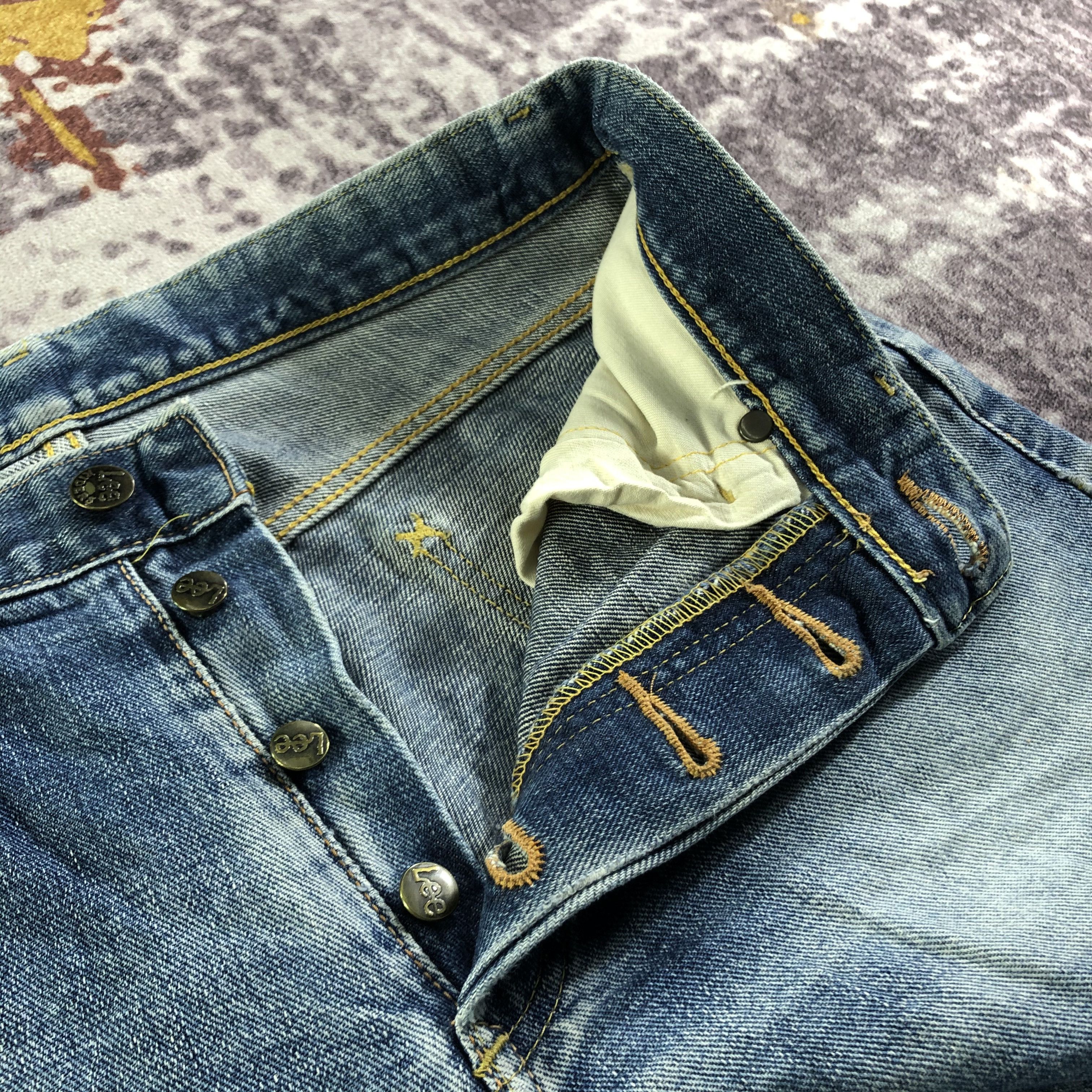 Lee Vintage Blue Wash Lee Selvedge Jeans-JM3690 Size US 30 / EU 46 - 8 Thumbnail