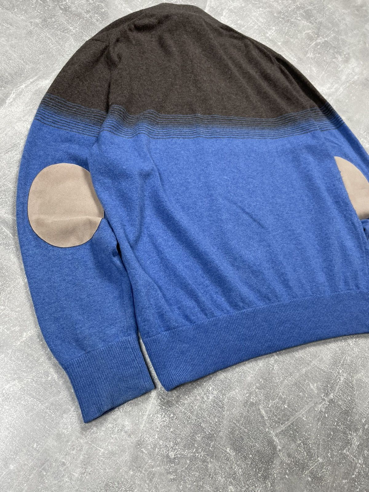 Bogner Bogner Zip Wool Blue Crew Neck Cardigan Sweater Size US XL / EU 56 / 4 - 6 Thumbnail