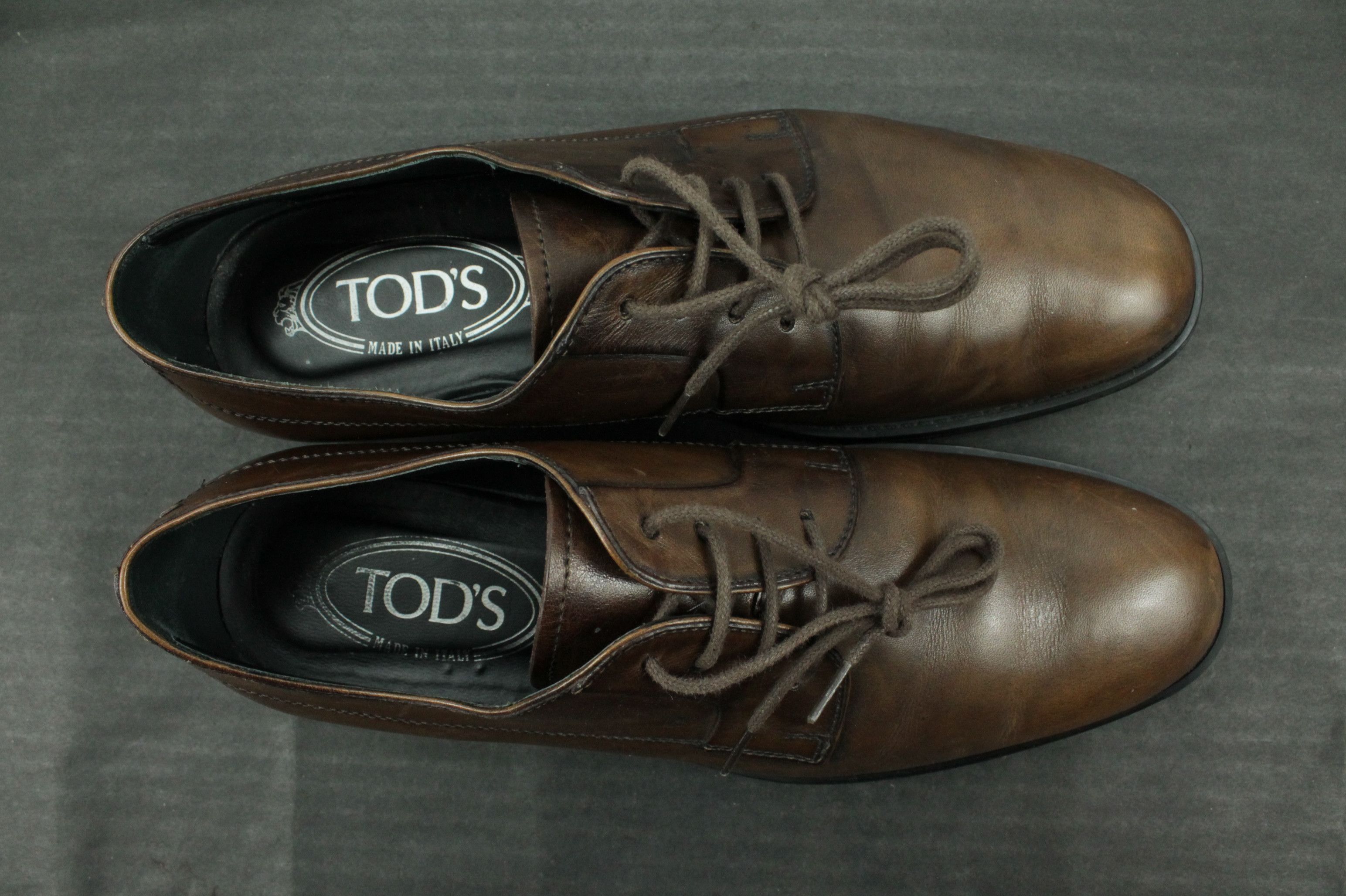 Tod's Tod’s Wingtip Classic Oxford Lace Up Brown Leather Shoes Size US 8 / IT 38 - 5 Thumbnail